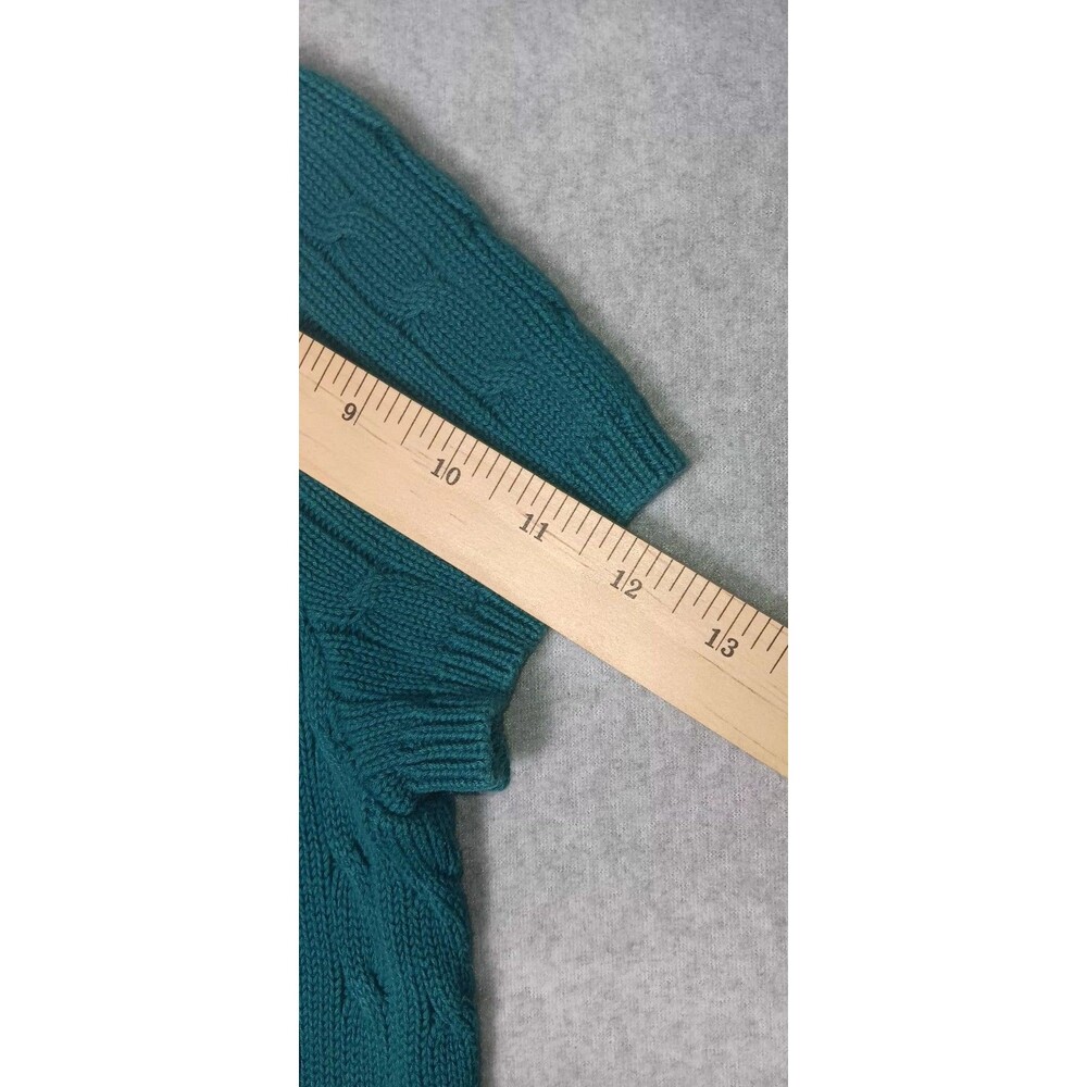 Ralph Lauren Sport Cable Knit Short Sleeve Turtleneck Sweater Womens Size Medium - Picture 9 of 11